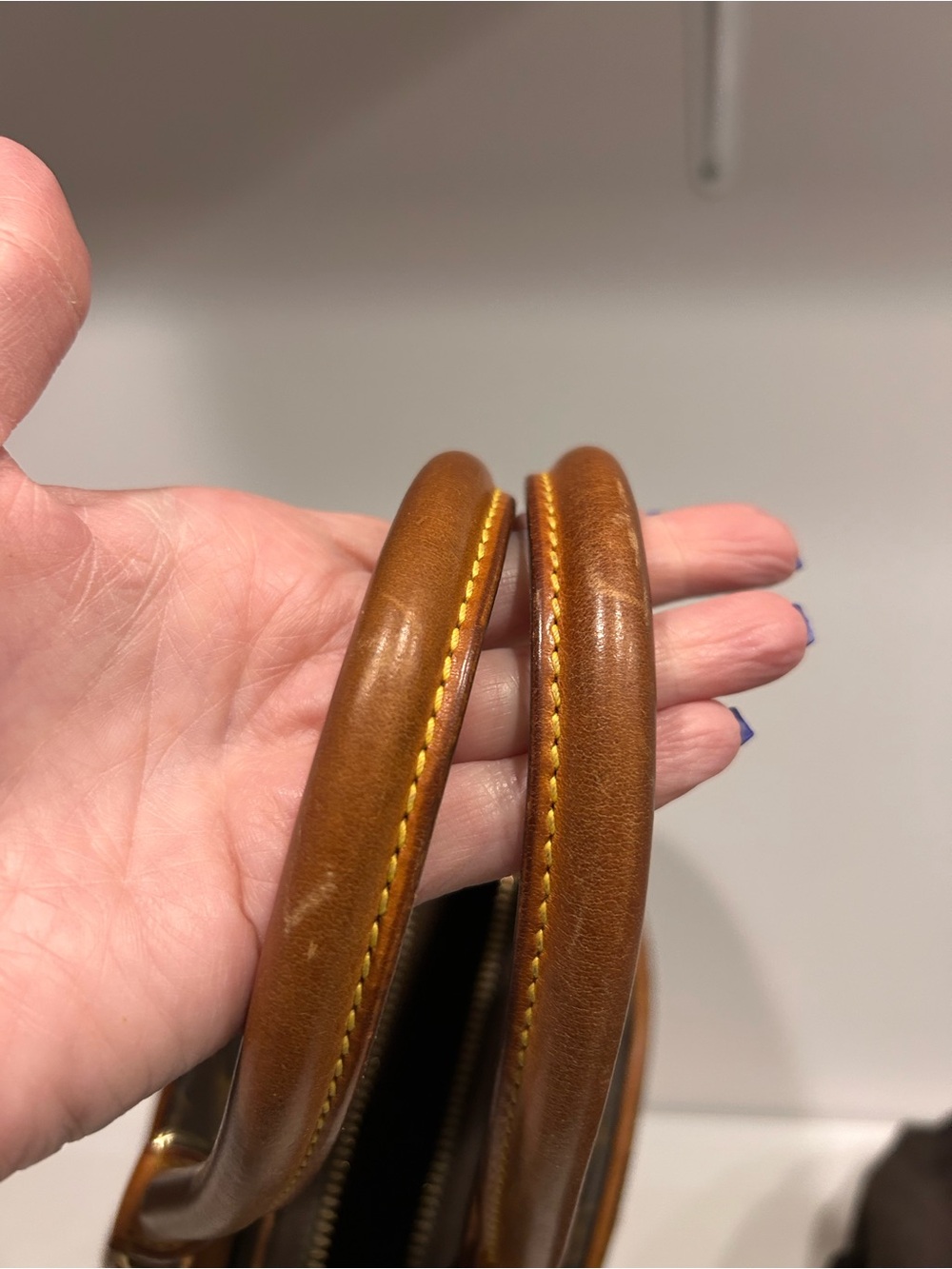Louis Vuitton Monogram Brown Ellipse Satchel with Vachetta Trim - Picture 6 of 12